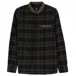 Firetrap Check Shirt Junior Boys - Olive Check