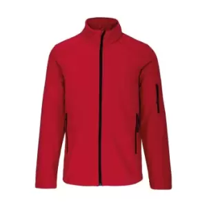 Kariban Mens Soft Shell Jacket (S) (Red)