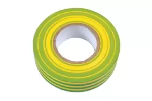 Connect 36891 Green & Yellow PVC Insulation Tape 19mm x 20m - Pack 1