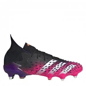 adidas Predator Freak .1 SG Football Boots - Black/ShockPink