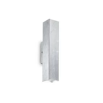 Sky 2 Light Up & Down Wall Light Silver, GU10