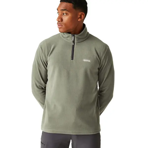 Regatta Mens Thompson Half Zip Light Thermal Fleece Jacket L - Chest 41-42' (104-106.5cm) Agave Green/Ash RMA021-XZR-L