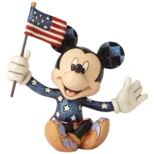 Disney Traditions Mickey Patriotic Mini Figurine