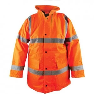 Scan Hi Vis Motorway Jacket Orange M