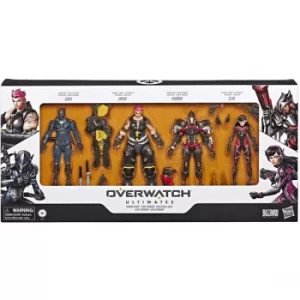 Overwatch Ultimates 4 Pack Carbon Fiber Action Figure Set