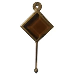 BQ Antique Brass Effect Single Hook