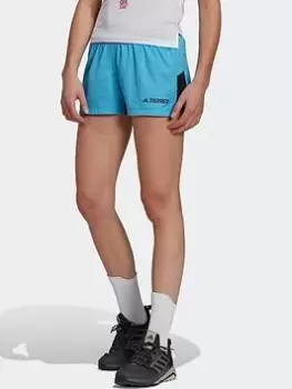 adidas Terrex Trail Running Shorts, Blue Size XS Women