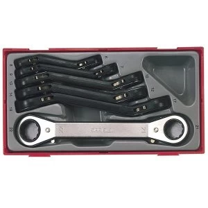 Teng TTRORS Metric Ratchet Ring Spanner Set, 6 Piece