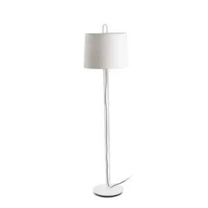 Montreal Floor Lamp with Shade White, E27