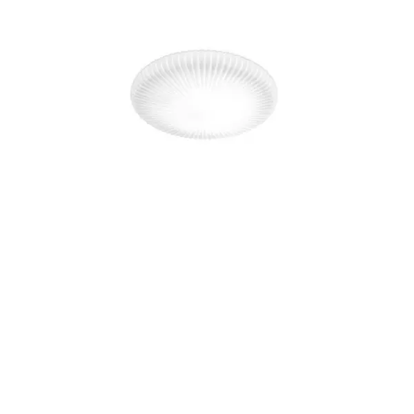 Atrium Integrated LED Patterned Glass Flush Ceiling Light White 1200Lm 3000K