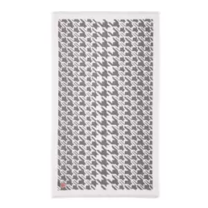 Ted Baker Houndstooth Geo Cotton Bath Mat - Charcoal