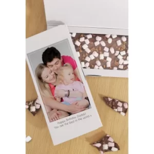 Personalised Photo Rocky Road Milk Chocolate Card