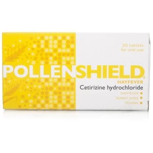 Pollenshield (Cetirizine Hydrochloride) 30 Tablets