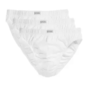 Fruit Of The Loom Mens Classic Slip Briefs (Pack Of 3) (L) (White)