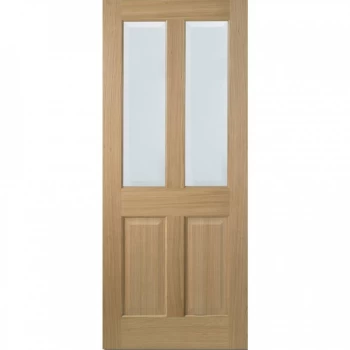 LPD Richmond Victorian Fully Finished Oak Clear Bevelled Glazed Internal Door - 1981mm x 686mm (78 inch x 27 inch)