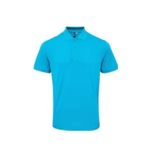 Premier Mens Coolchecker Plus Pique Polo With CoolPlus (2XL) (Turquoise)