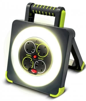 Pro-XT 4 Socket 13AMP LED Worklight Reel