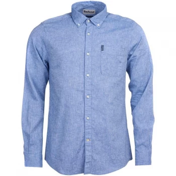 Barbour Linen Mix 1 Tailored Shirt - Blue BL33