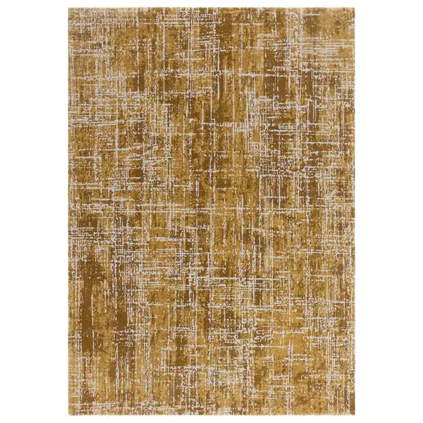 Asiatic Kuza 200X290Cm Abstract Gold Rug KUZA2002900010