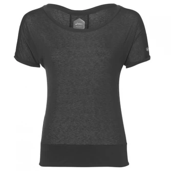 Asics Crop Top Ladies - Black