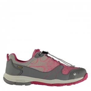 Jack Wolfskin Grivla Texapore Low Walking Shoes Junior Girls - Azalea Red