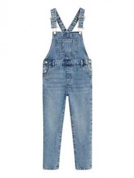 Mango Girls Dungarees - Blue, Size Age: 9 Years