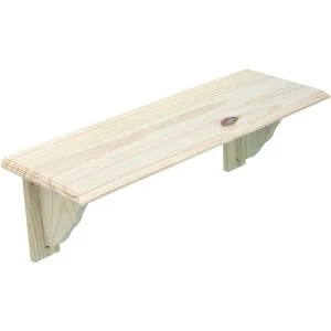 Wickes Pine Shelf Kit - 16 x 190 x 585mm