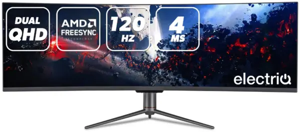 ElectriQ 49" eiQ-49CV5UWD120FSHQA 5K Ultra Wide QLED Curved Monitor