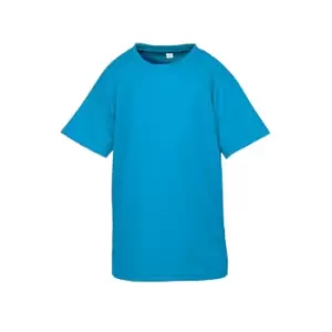 Spiro Chidlrens/Kids Impact Performance Aircool T-Shirt (7-8 Years) (Ocean Blue)