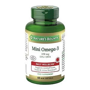 Natureamp39s Bounty Mini Omega 3 450 mg EPADHA 60 Mini Softgels