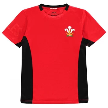 Rugby World Cup Poly T Shirt Junior Boys - Wales