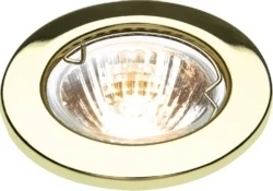 KnightsBridge IP20 12V 50W max. L/V Downlights with Bridge - Brass