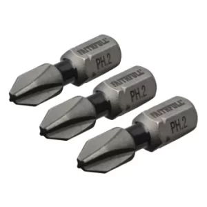 Faithfull FAISBPH225IM Phillips Impact Screwdriver Bits PH2 x 25mm...