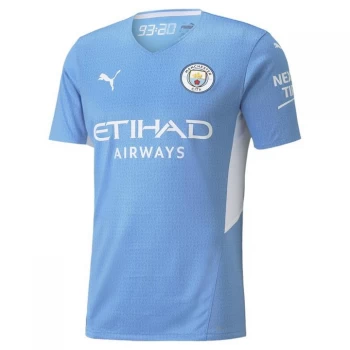 Puma Manchester City Authentic Home Shirt 2021 2022 - Blue