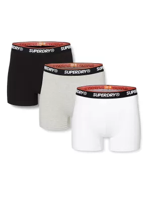 Superdry Classic Three Pack Boxer - Multi, Size S, Men