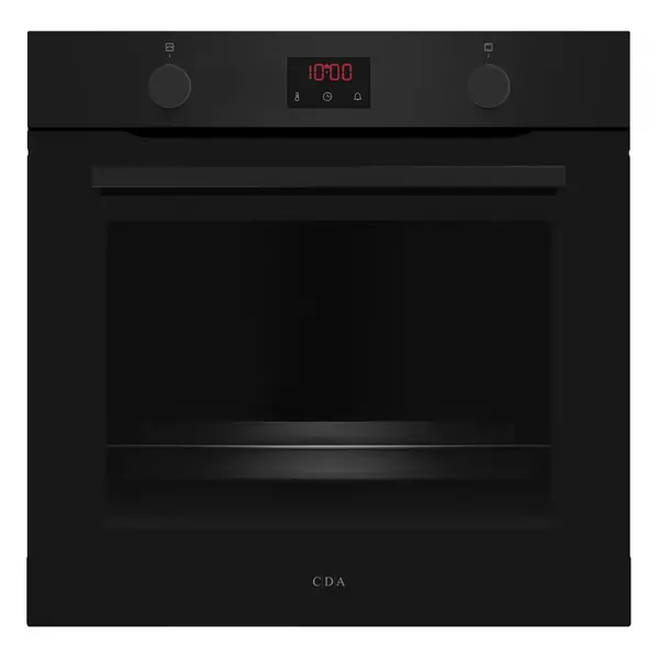 CDA SC050BL Built In Electric Single Oven with Pyrolytic Cleaning - Black - A+ Rated