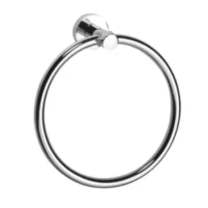 Showerdrape Modernity Chrome Towel Ring, Stainless Steel