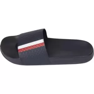 Tommy Hilfiger Corpoate Monogram Pool Slide - Blue