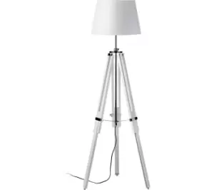 INTERIORS by Premier Jasper Large Tripod Floor Lamp - White