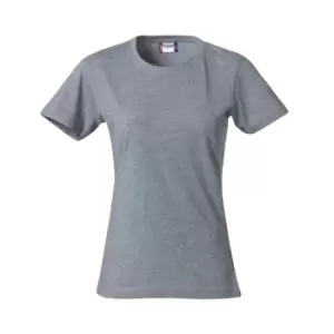 Clique Womens/Ladies Basic Melange T-Shirt (XL) (Grey)