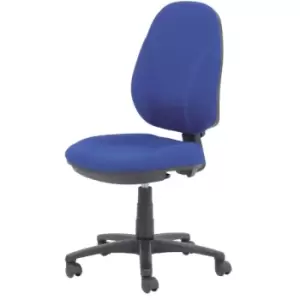 Ergonomic Office Chair with Optional Armrest and Adjustable Seat - Blue