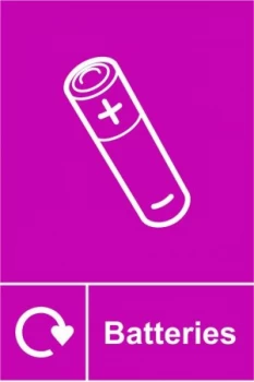 Spectrum Recycling Sign - Batteries RPVC