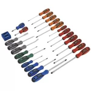 Siegen S0617 Soft Grip Screwdriver Set 24pc