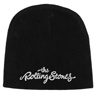 The Rolling Stones - Logo Unisex Beanie Hat - Black