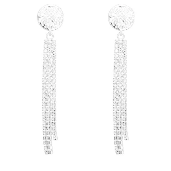 Biba Drop Earrings - Silver