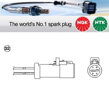 NGK OZA519-SZ2 / 0052 Lambda Sensor Zirconia Type Oxygen O2 Exhaust Probe