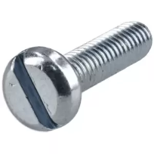 R-TECH 337020 Slotted Pan Head Machine Screws BZP M4 16mm - Pack O...