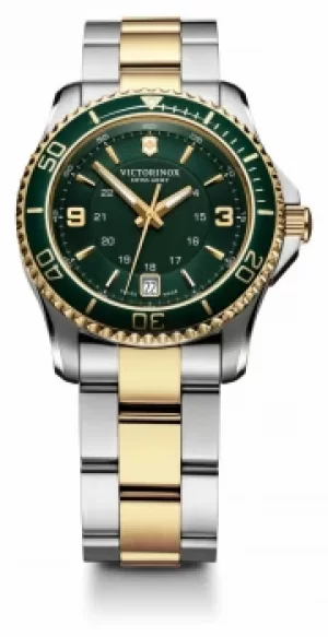 Victorinox Swiss Army Womens Maverick Green Dial Stainless Watch