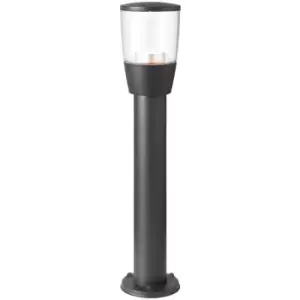 Outdoor Post Bollard Light Anthracite 0.5m LED Garden Driveway Foot Path Lamp