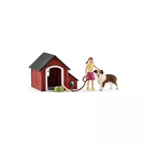 Schleich Farm World Dog Kennel